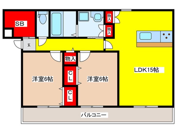 St.Polaris瓢箪山の物件間取画像